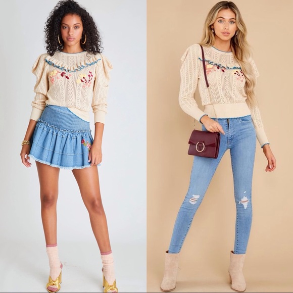 LoveShackFancy Rennley Sweater/Flossie Cardigan - Picture 6 of 11